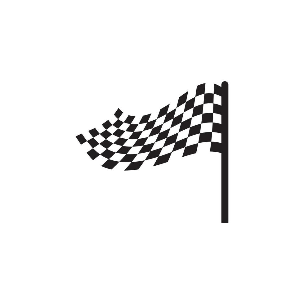 Flag race vector icon
