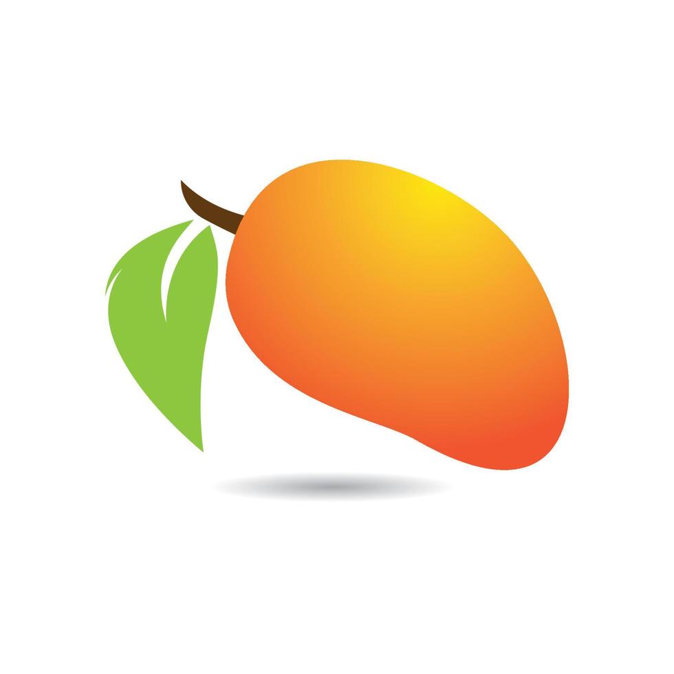 Mango fruit vector icon