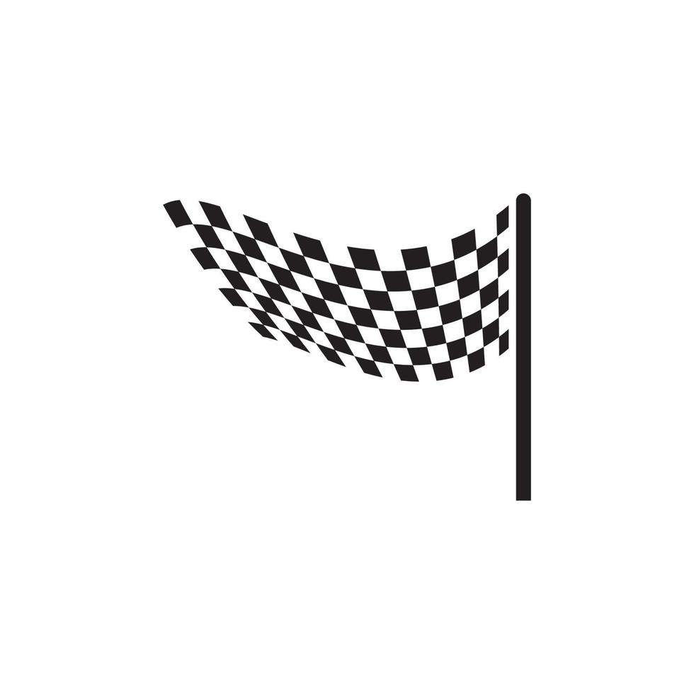 Flag race vector icon