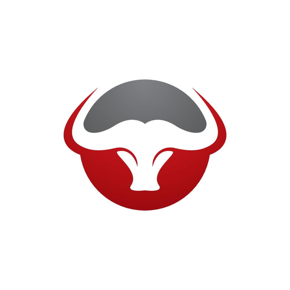 Bull head vector icon illustration