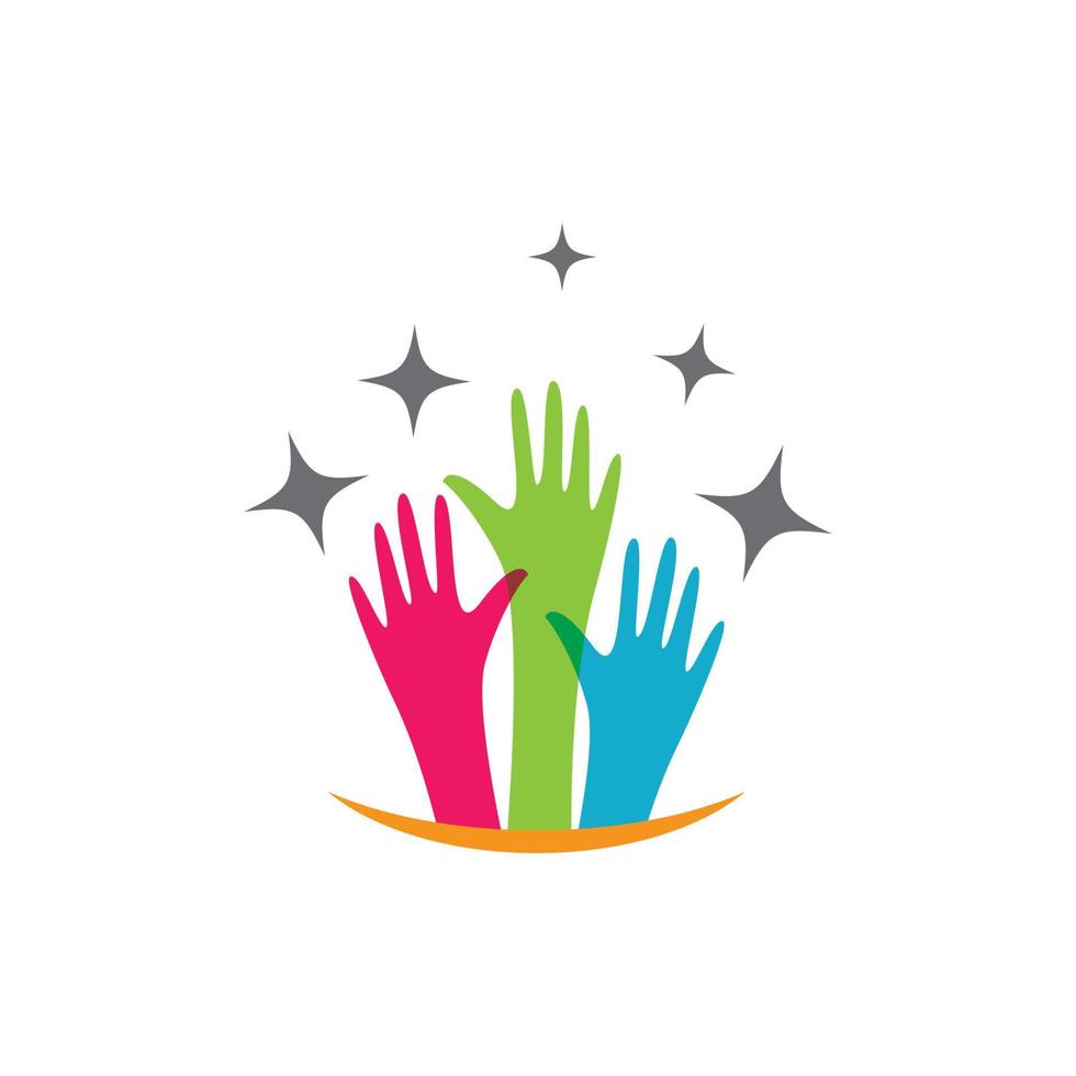Hand symbol vector icon