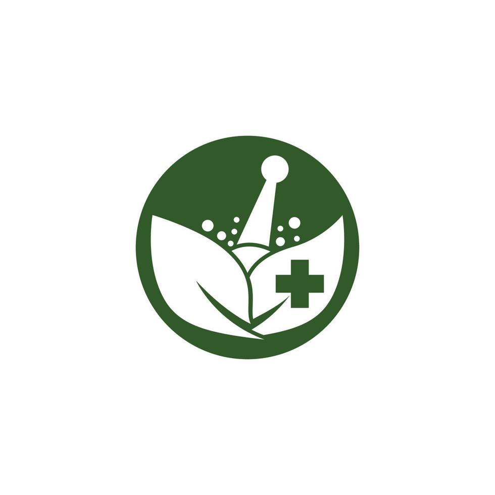 Herbal medicine symbol vector icon