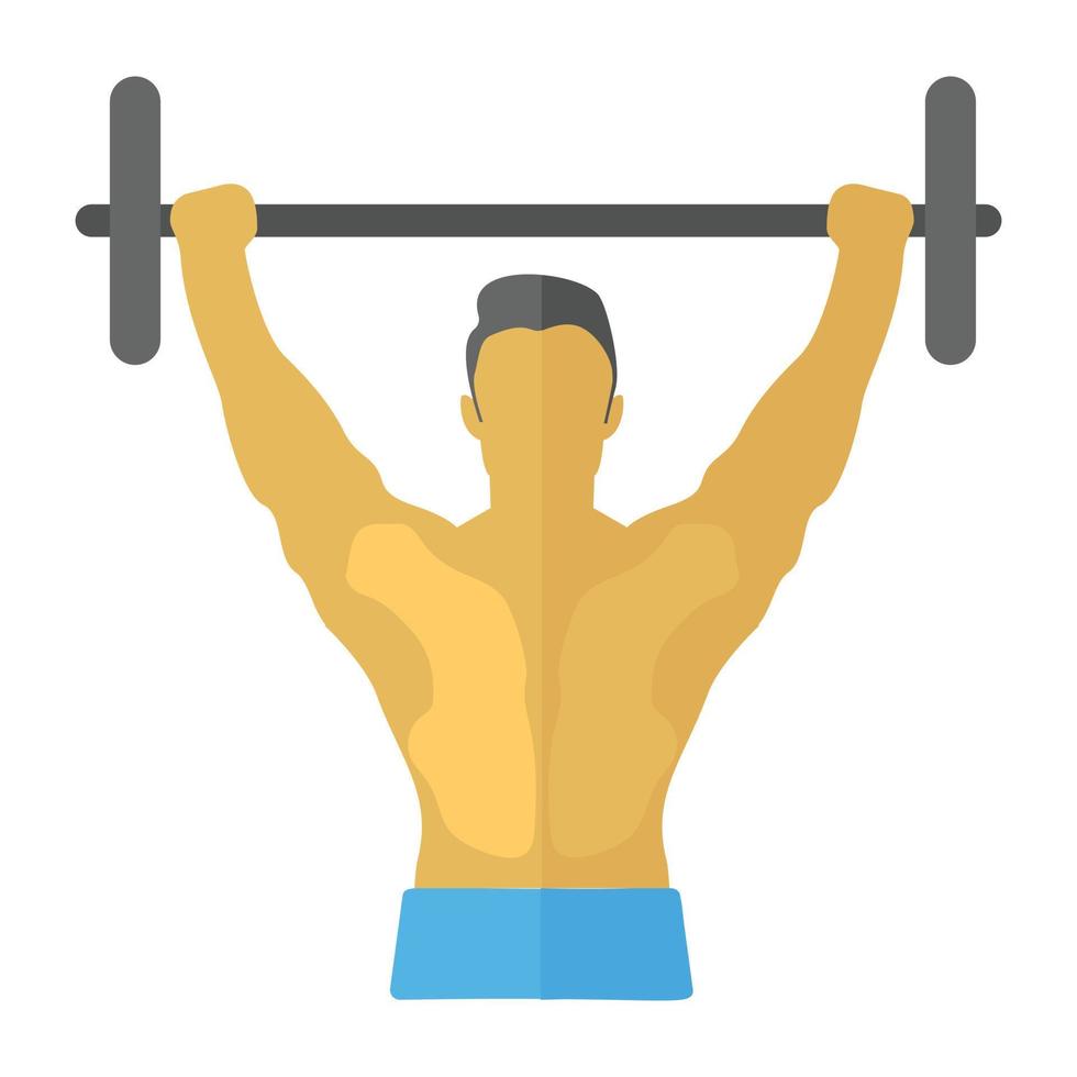 Trendy Bodybuilder Concepts vector