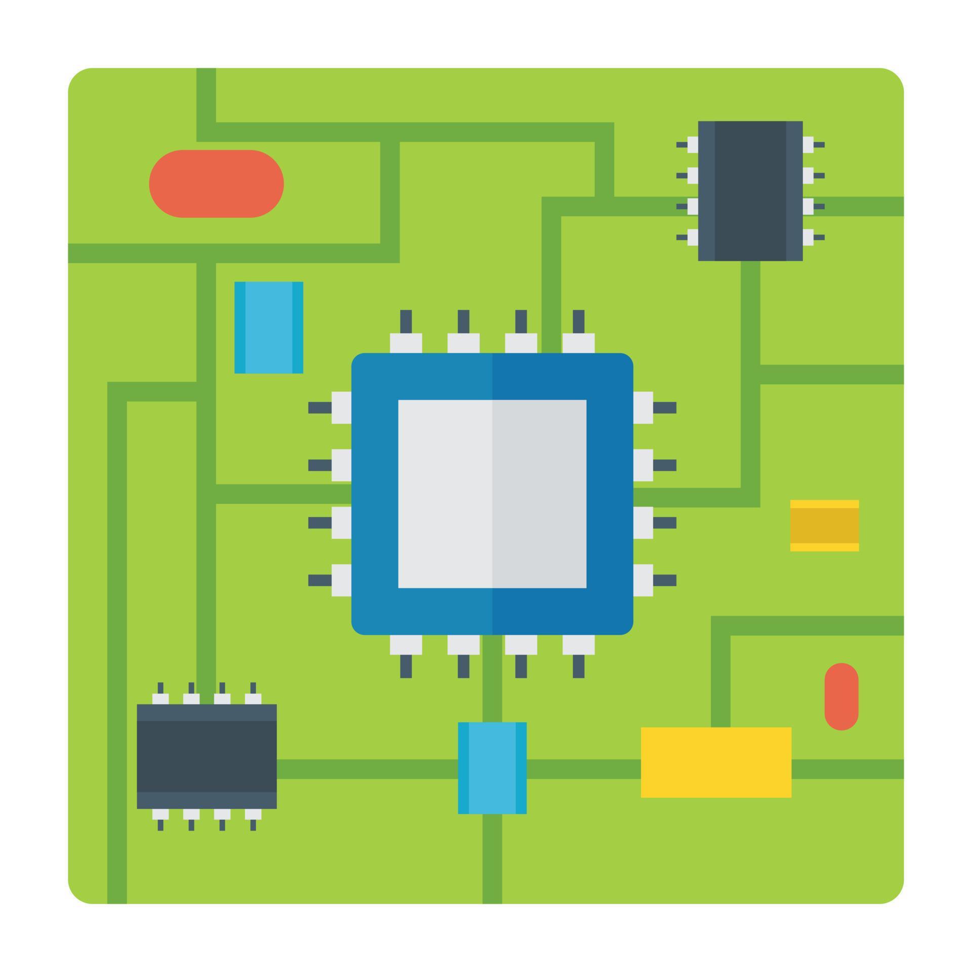Trendy Microprocessor Chip 14835057 Vector Art at Vecteezy