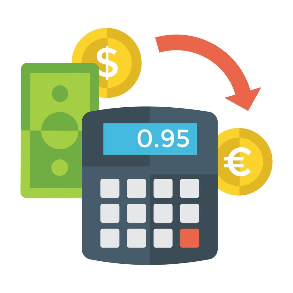 Trendy Money Exchange vector