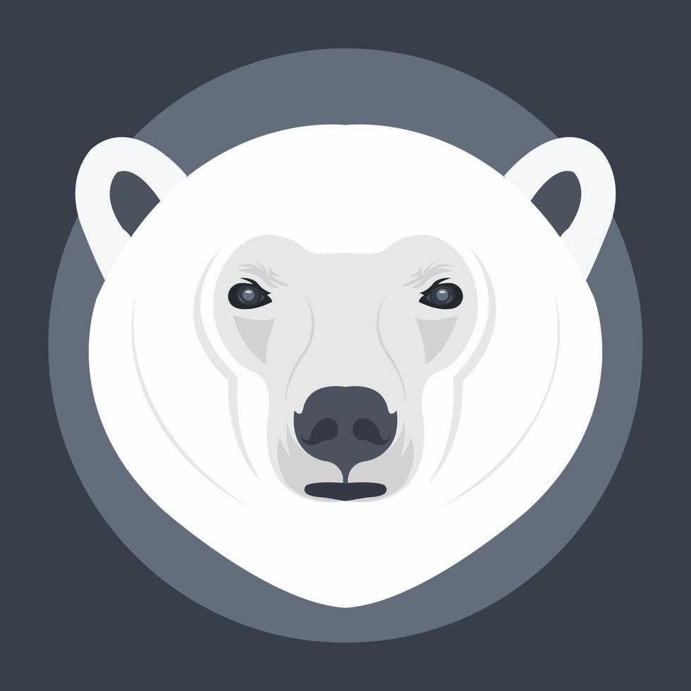 oso polar de moda vector