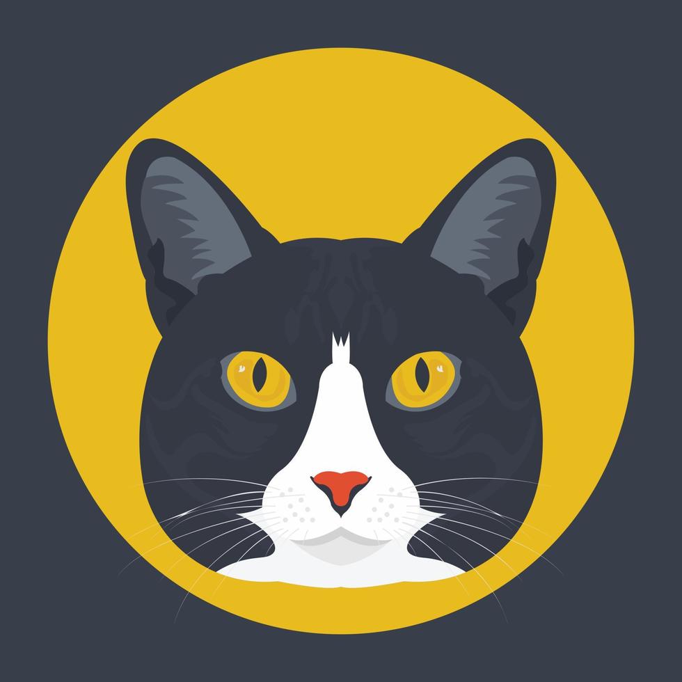 Trendy Cat Concepts vector