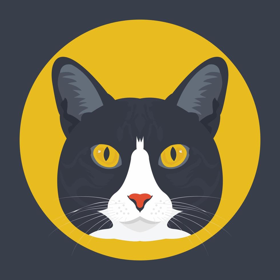 Trendy Cat Concepts vector