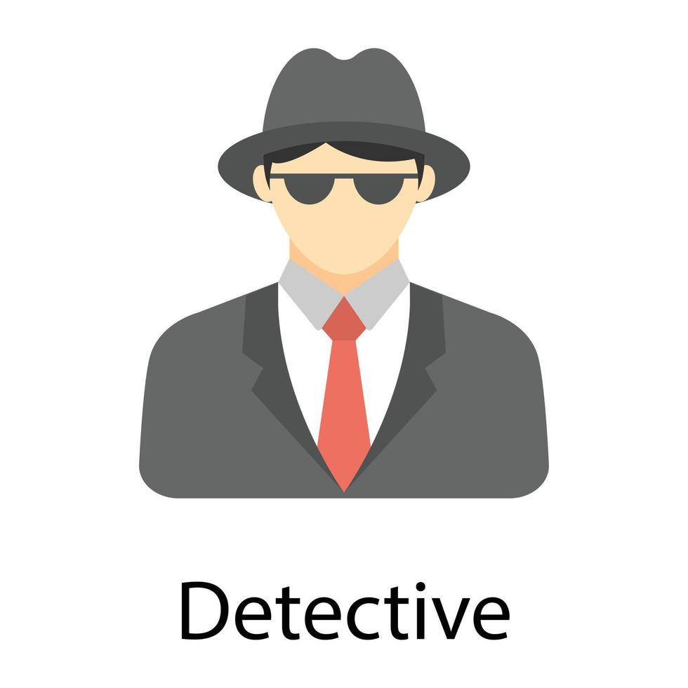 Trendy Detective Concepts vector