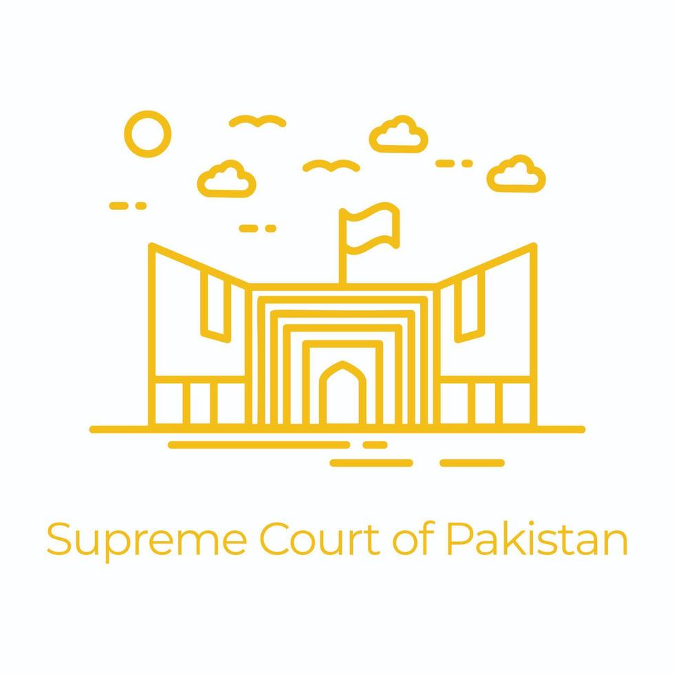 Trendy Supreme Court vector