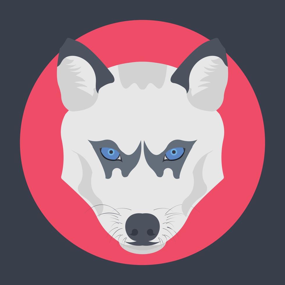 Trendy Wolf Concepts vector