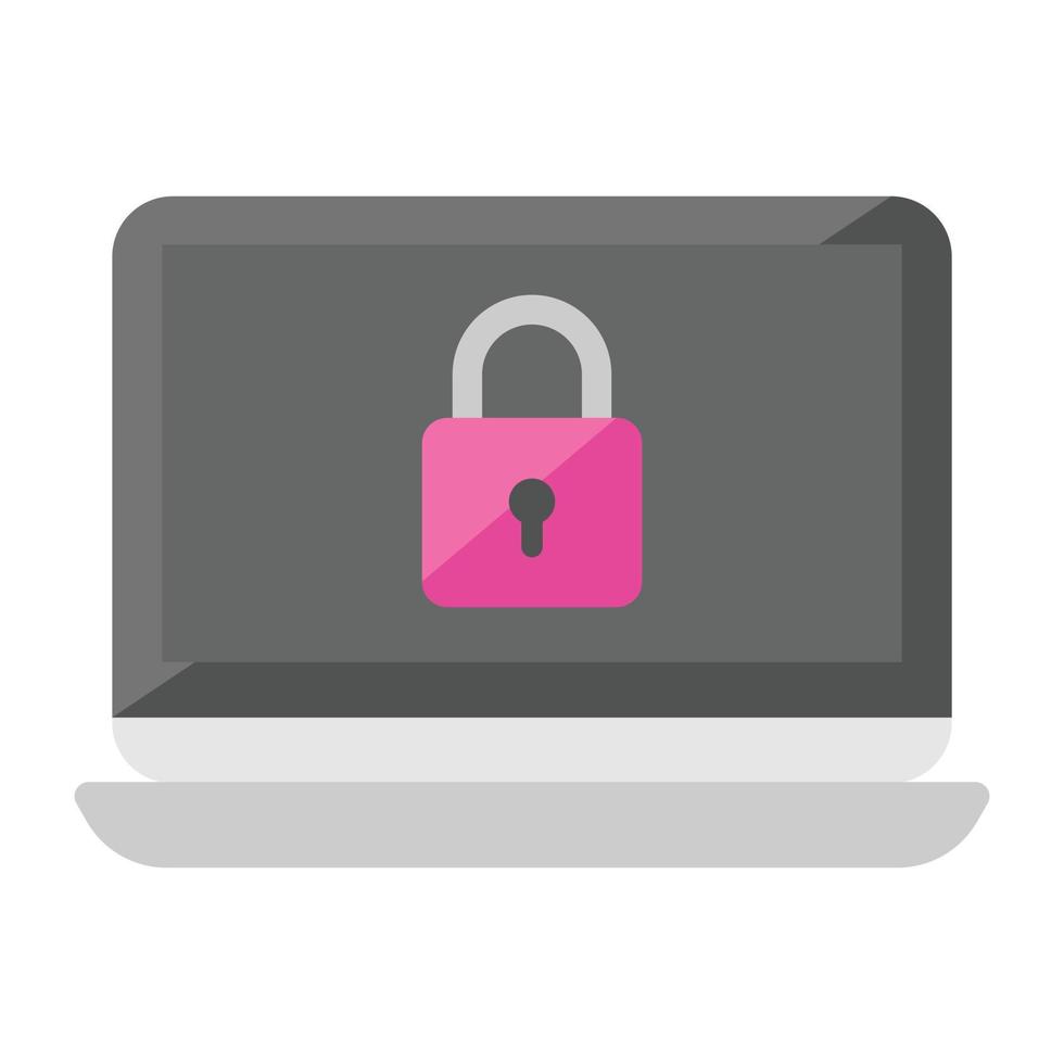 Trendy Computer Security vector