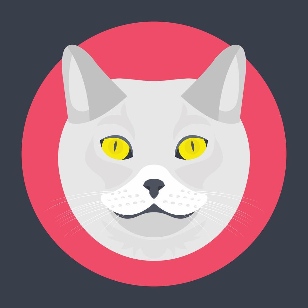 Trendy Feline Concept vector