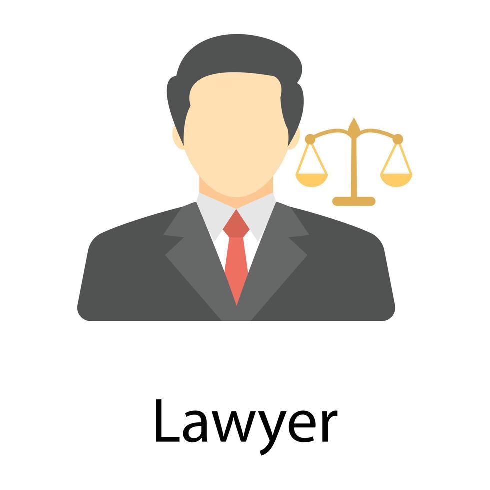 Trendy Lawyer Concepts vector