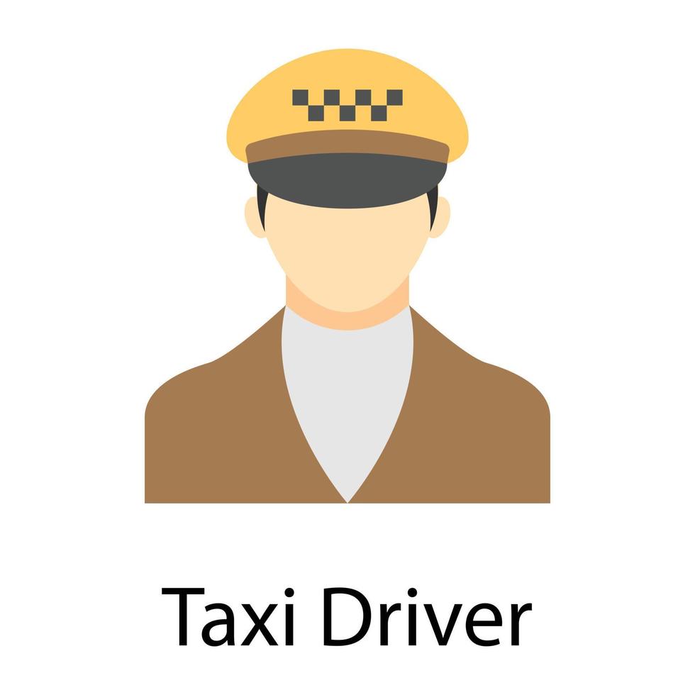 taxista de moda vector