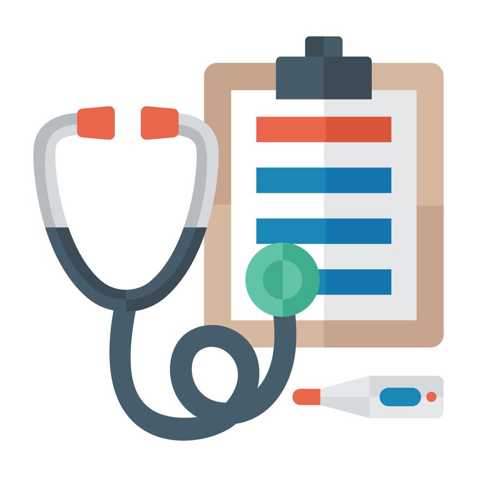 Trendy Medical Examination vector