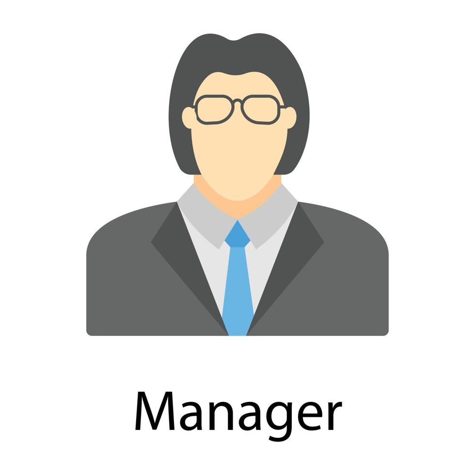 Trendy Manager Concepts vector
