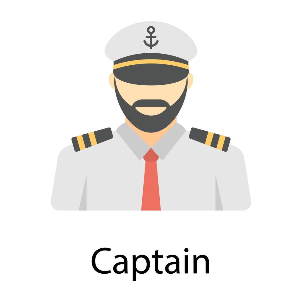 Trendy Captain Concepts vector