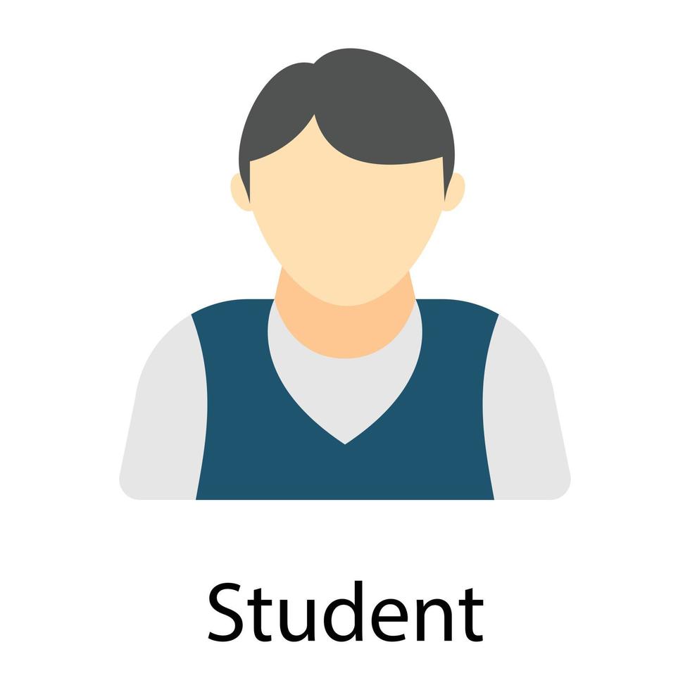 Trendy Student Concepts vector