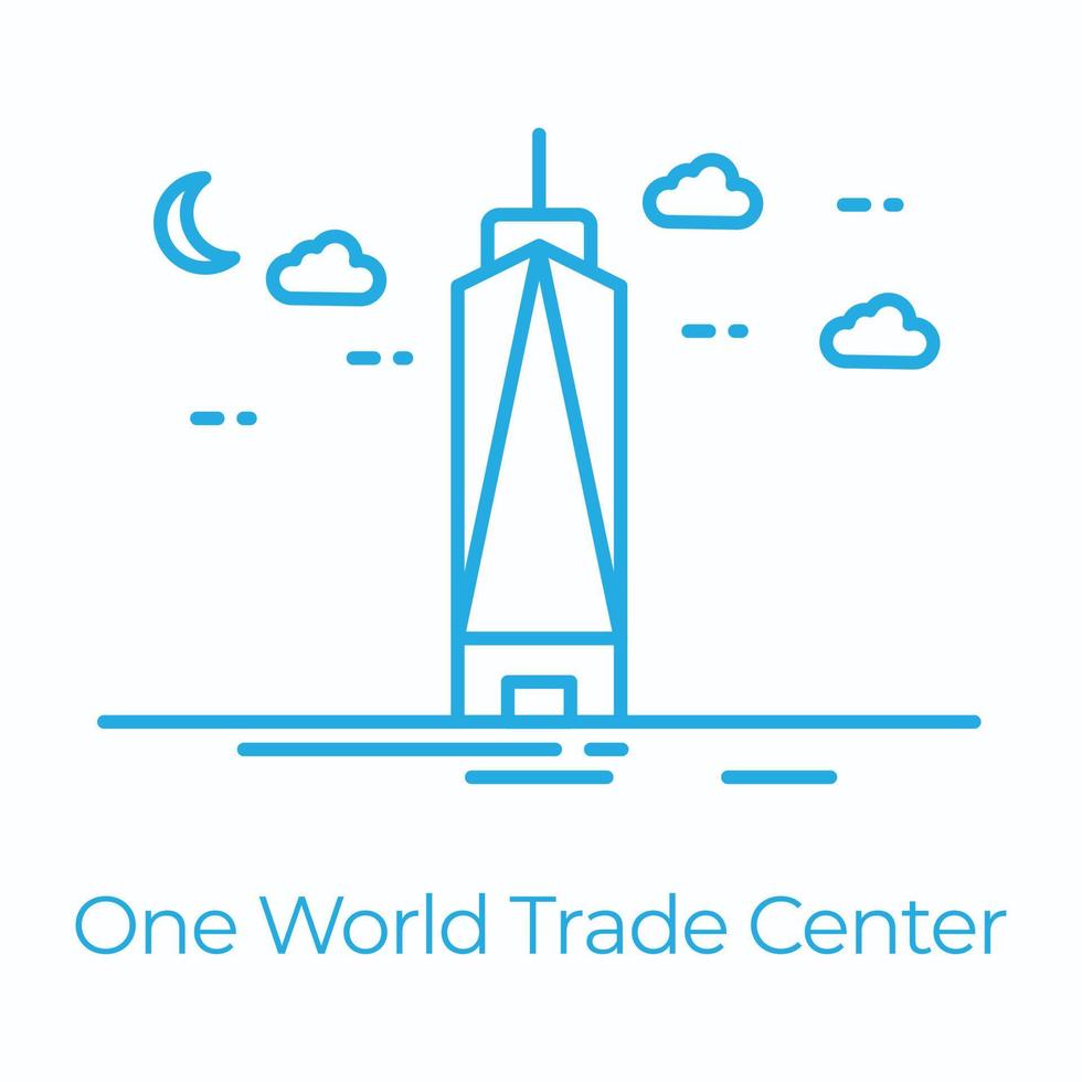 centro de comercio mundial vector