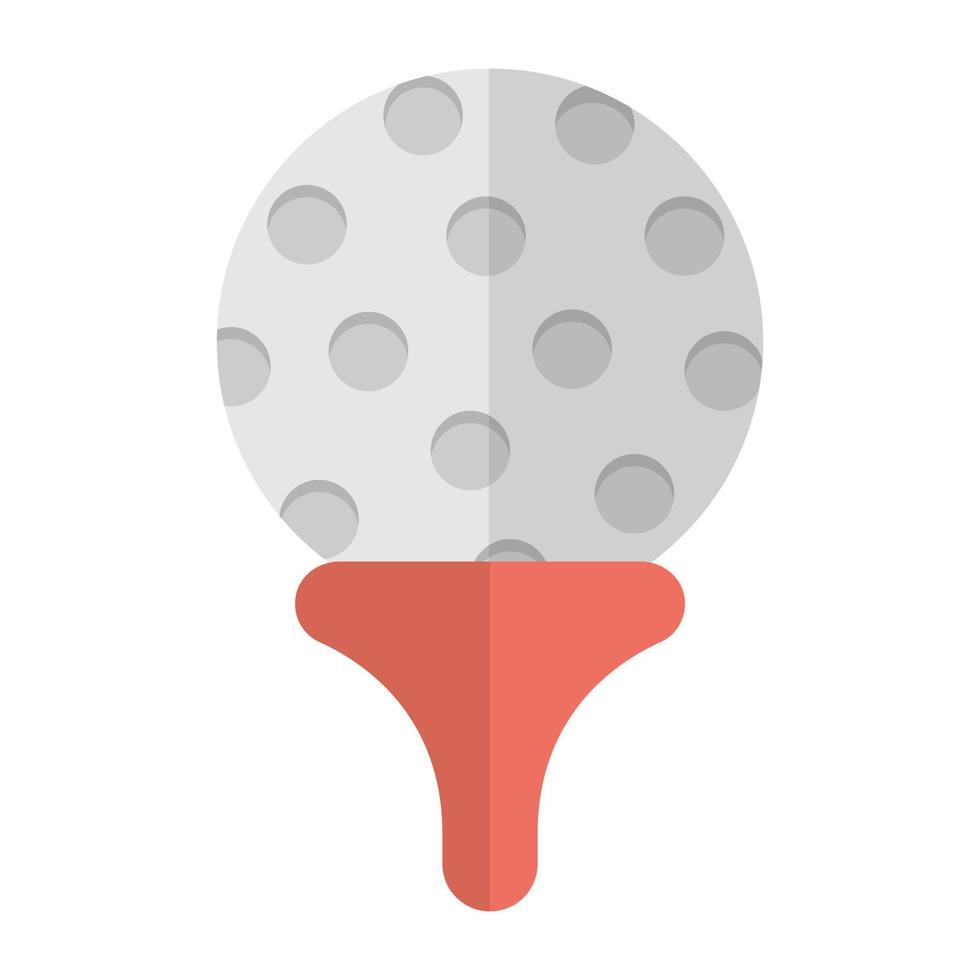 Trendy Golf Ball vector