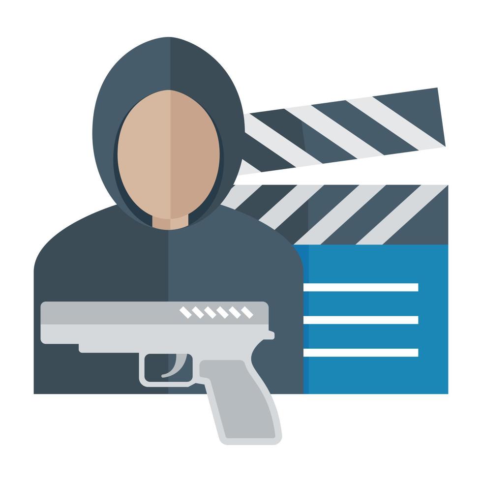 Trendy Movie Violence vector