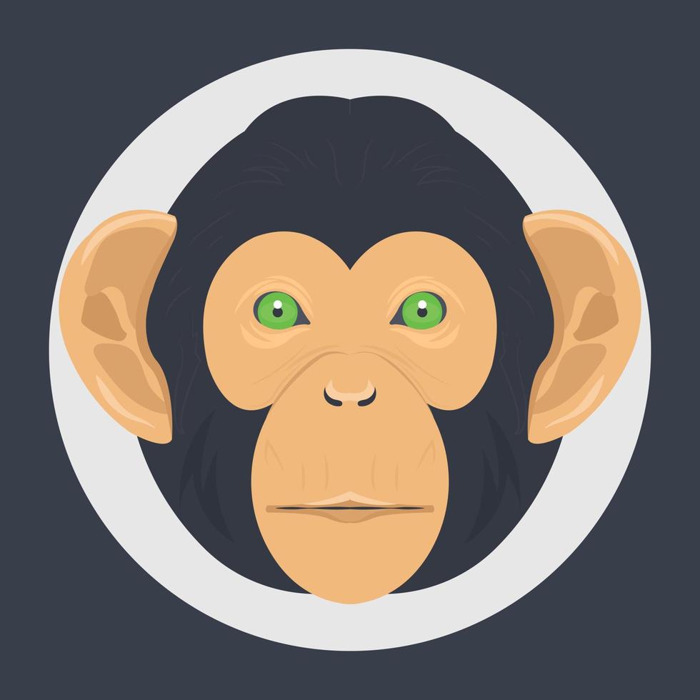 Trendy Monkey Concepts vector