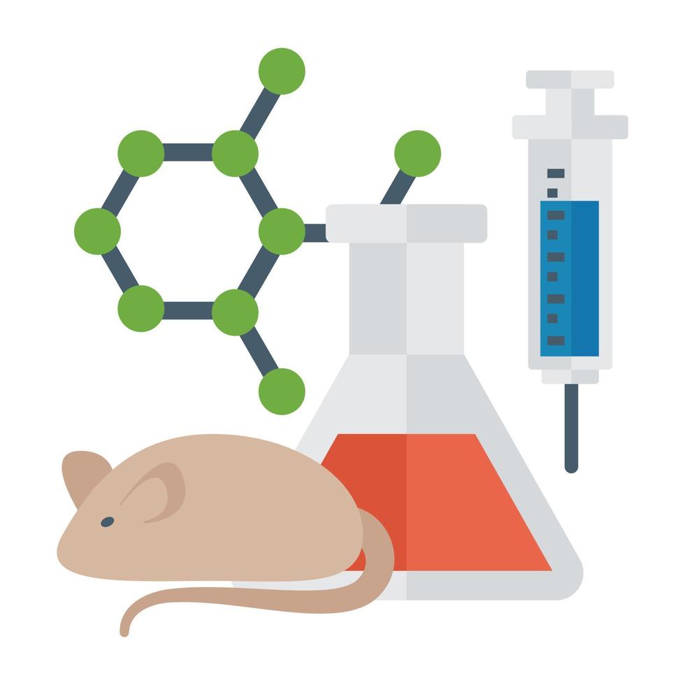 Trendy Biological Experiment vector