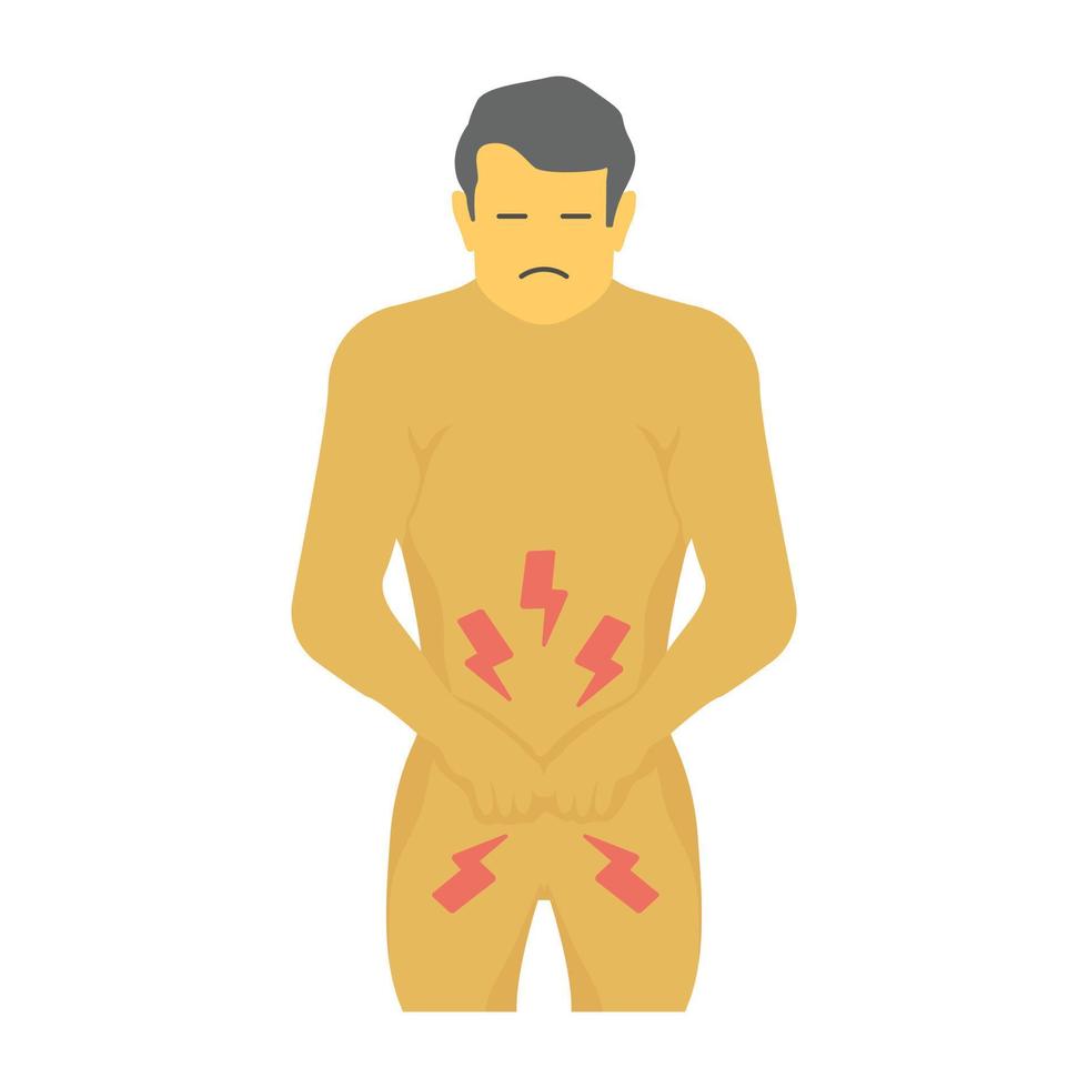 Trendy Yeast Infection vector