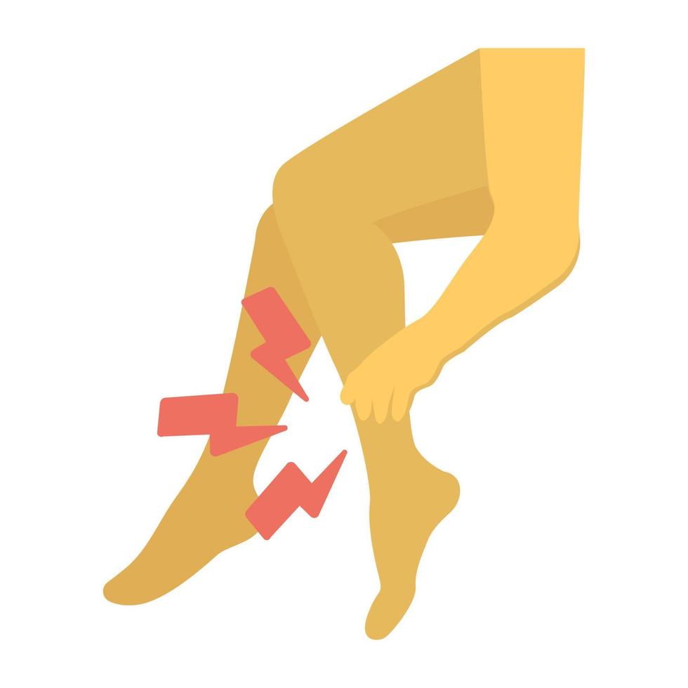 Trendy Ankle Pain vector