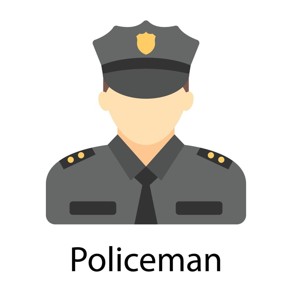 Trendy Policeman Concepts vector