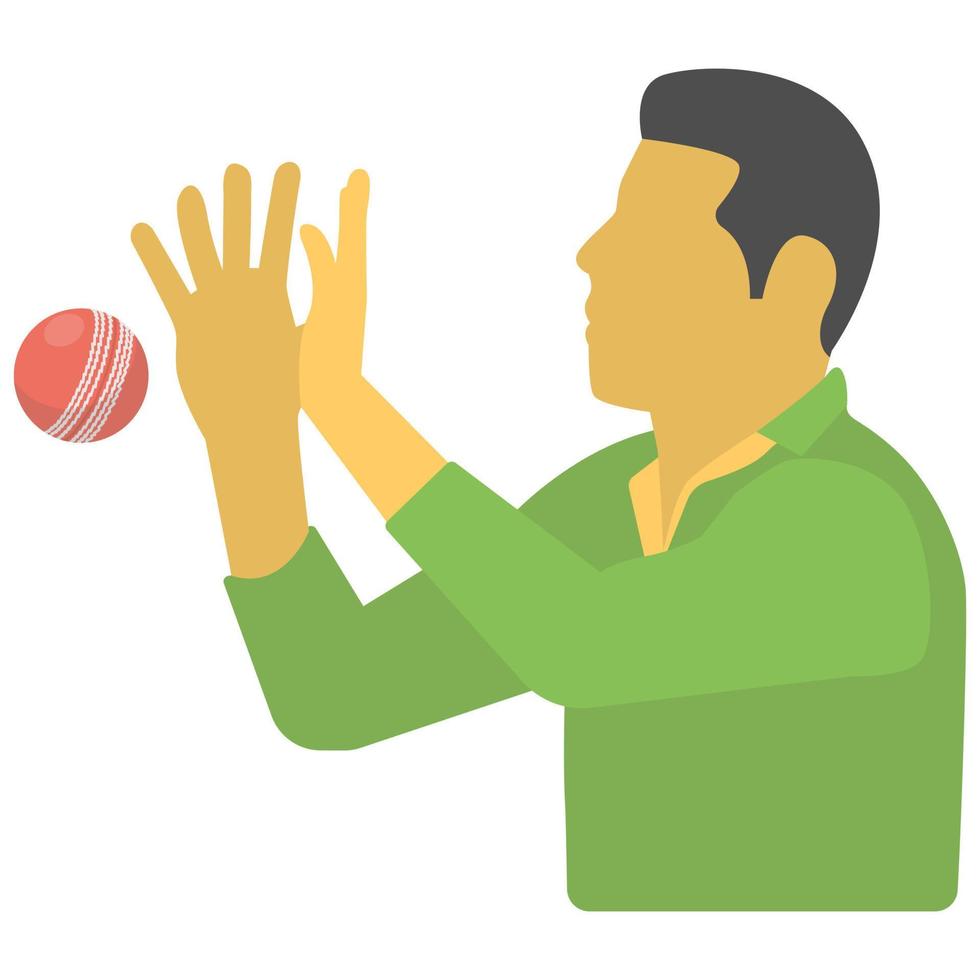 Trendy Cricket Fielder vector
