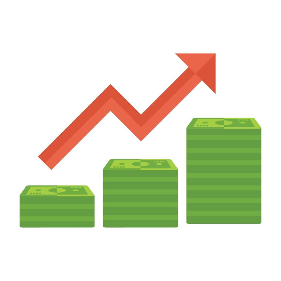 crecimiento empresarial de moda vector