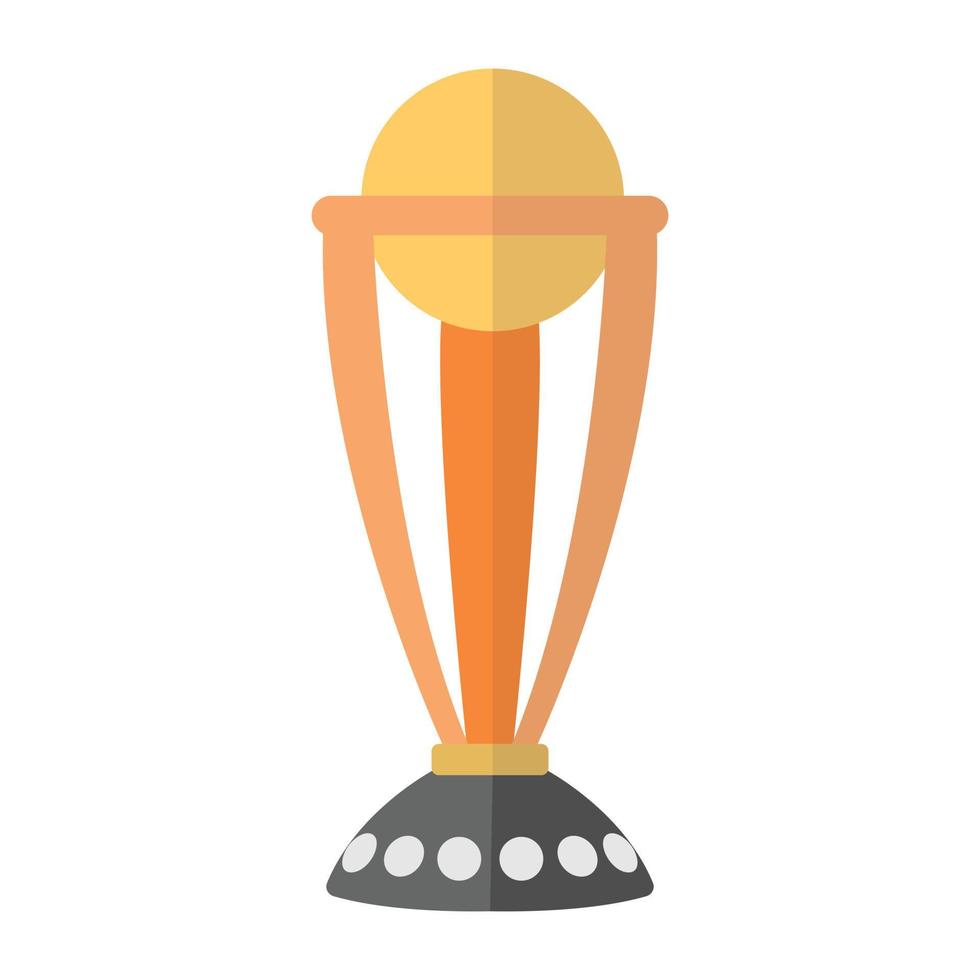Trendy Cricket Trophy vector