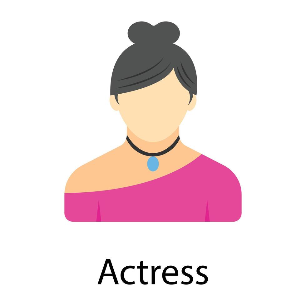 Trendy Actress Concepts vector