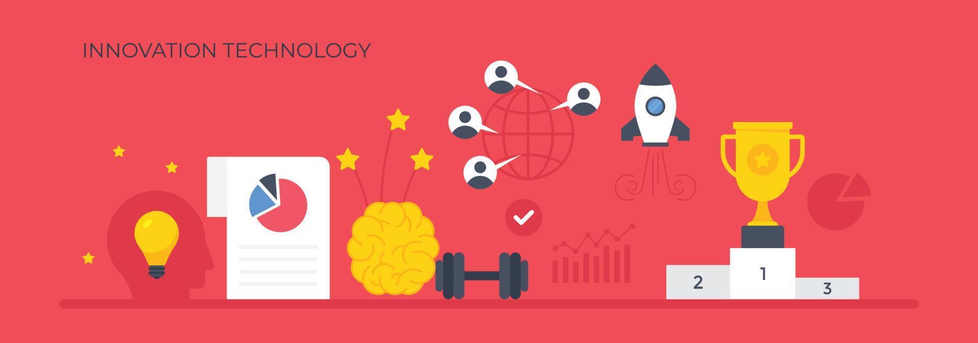 Trendy Innovative Technology vector