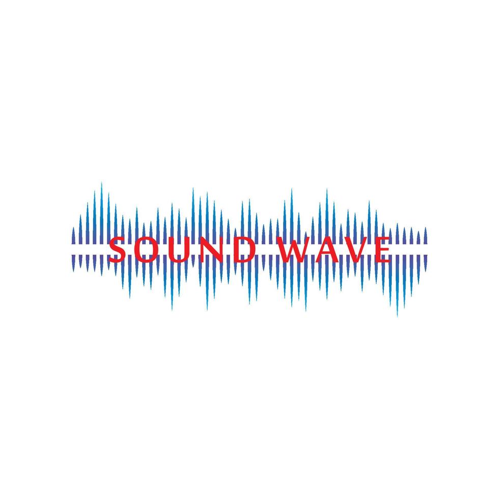 Sound waves vector illustration design