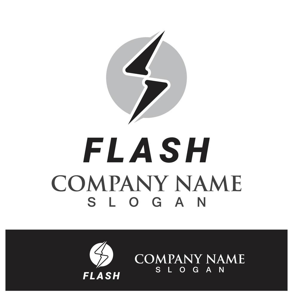 Power lightning logo icon thunder bolt vector