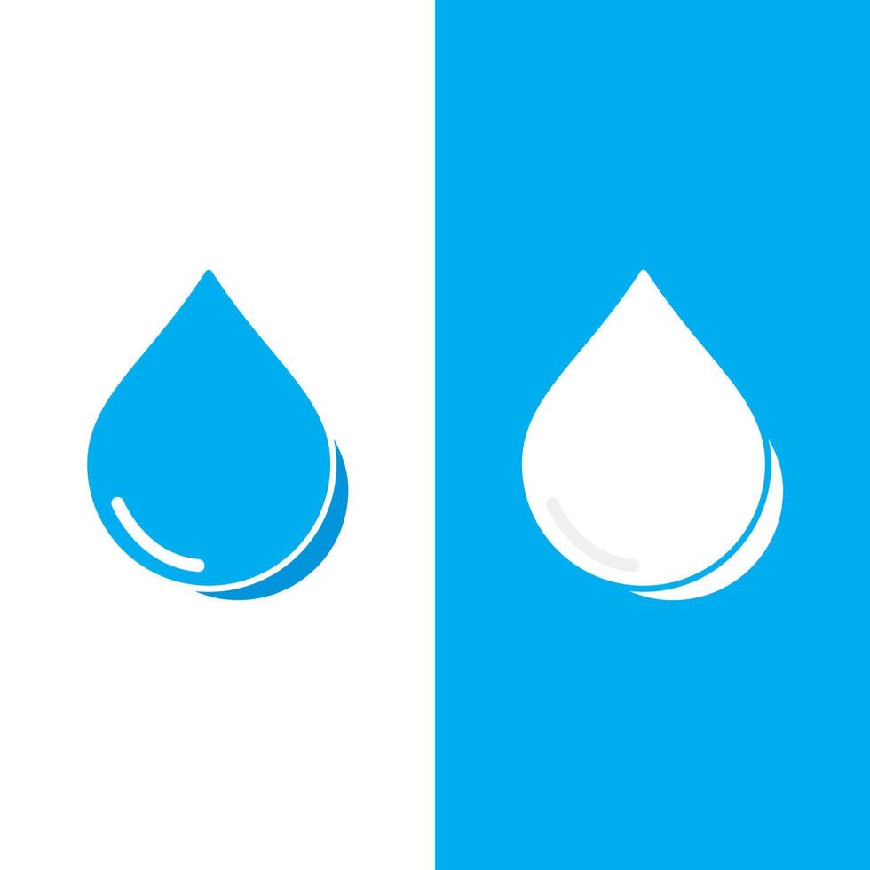 Water drop logo template vector