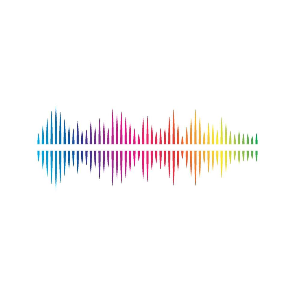 Sound waves vector illustration design