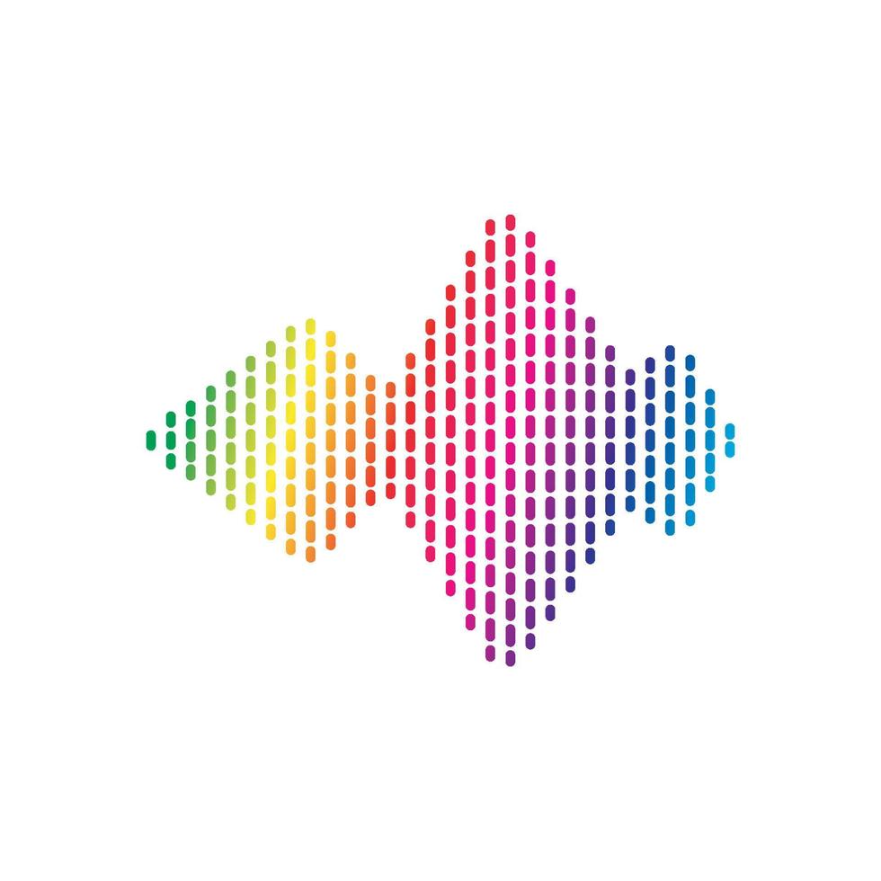 Sound waves vector illustration design