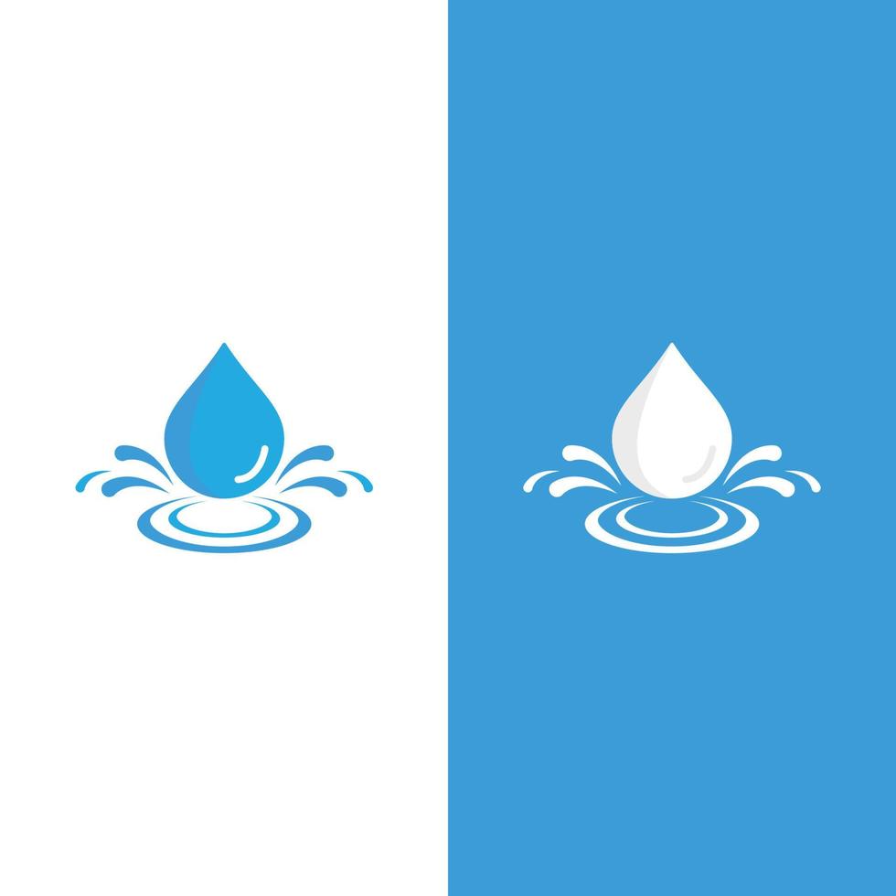 Water drop logo template vector