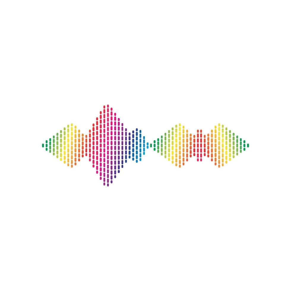 Sound waves vector illustration design