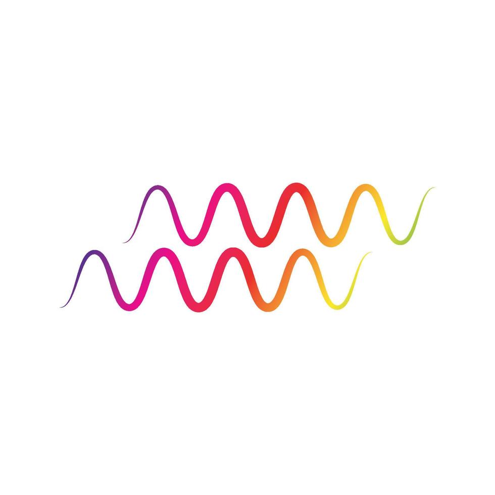 Sound waves vector illustration design