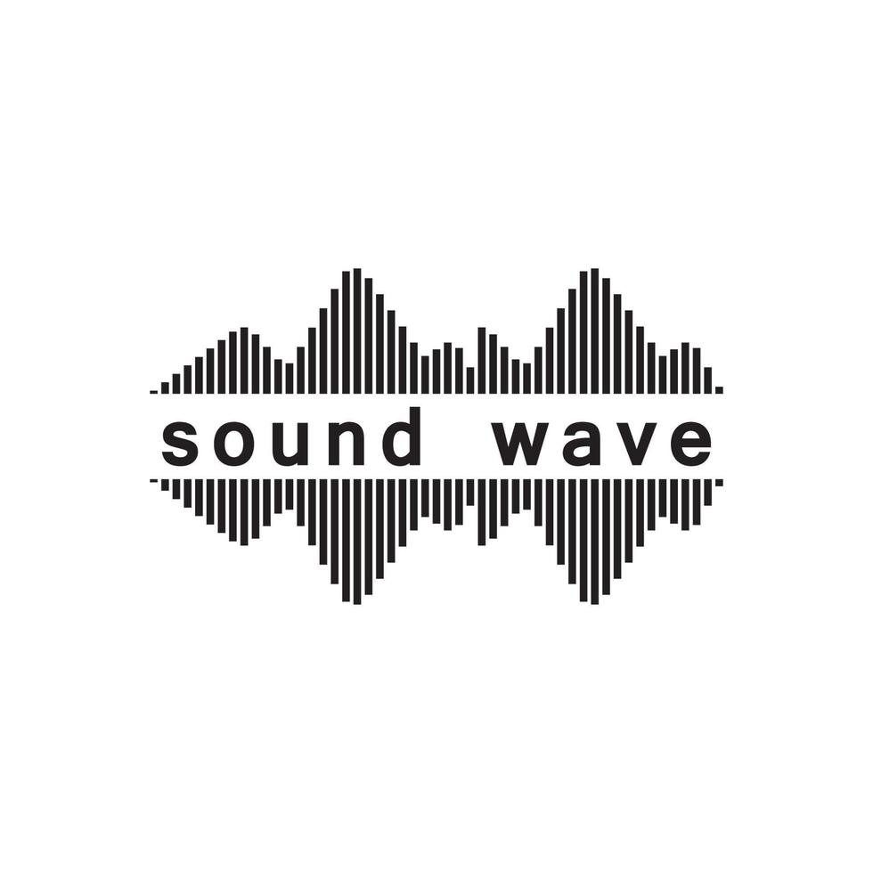 Sound waves vector illustration design