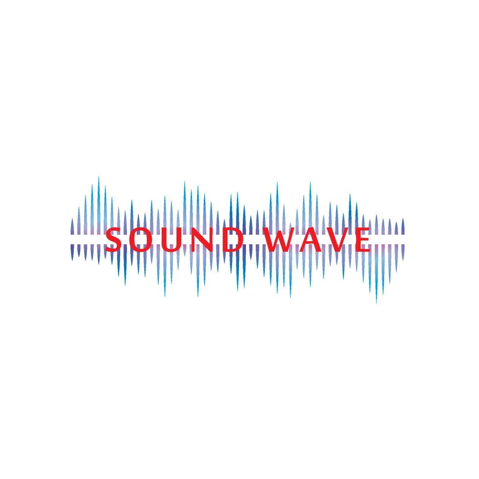 Sound waves vector illustration design