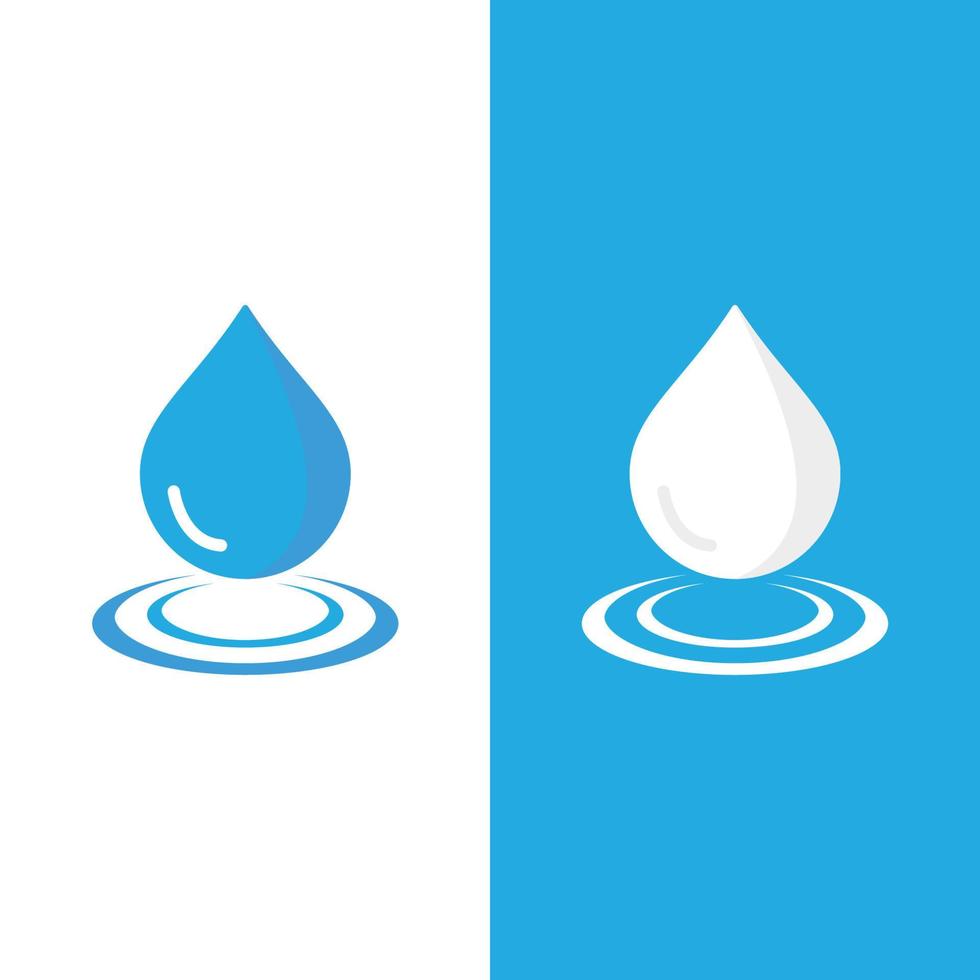 Water drop logo template vector