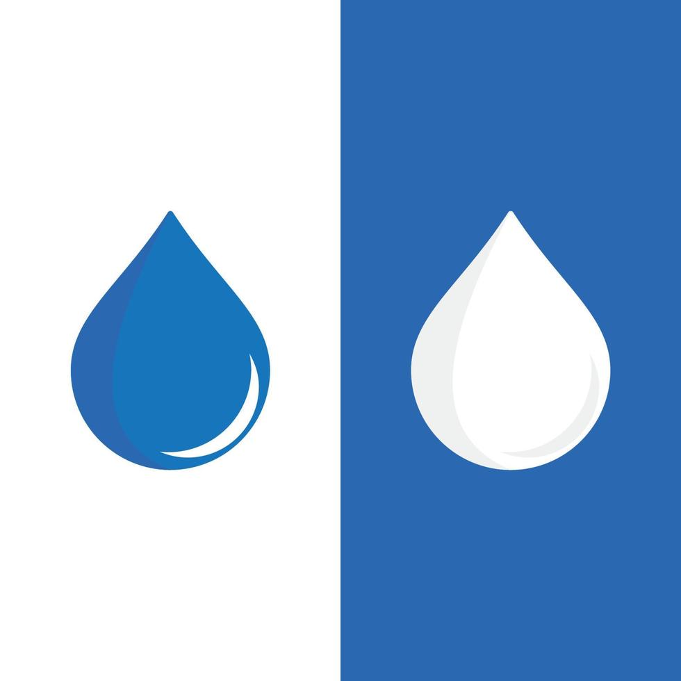 Water drop logo template vector