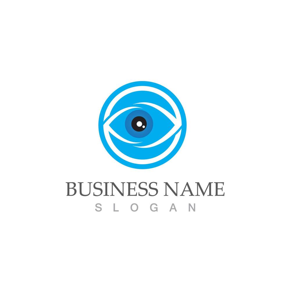 Branding identity corporate eye care vector logo design