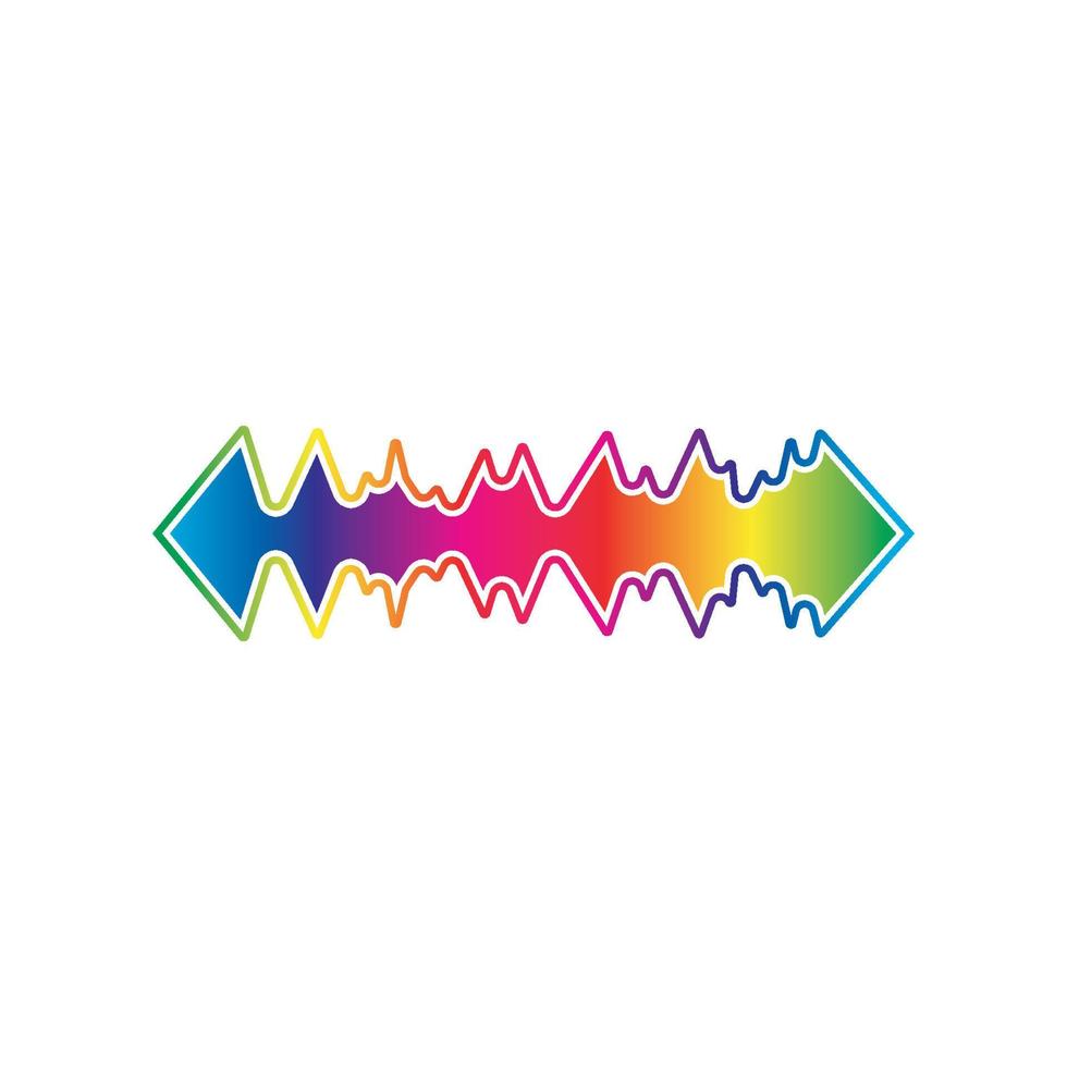 Sound waves vector illustration design